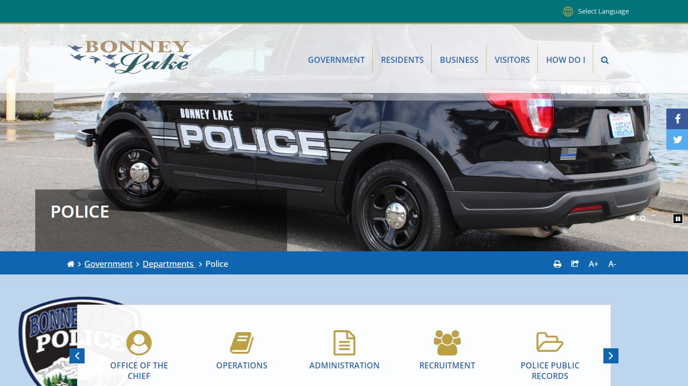 Police - City of Bonney Lake